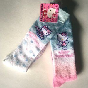 NEW! Hello Kitty Winter Knee-High Socks (Little Girls Size) x2 Pair